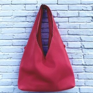 Pleated Pink Tote NWOT